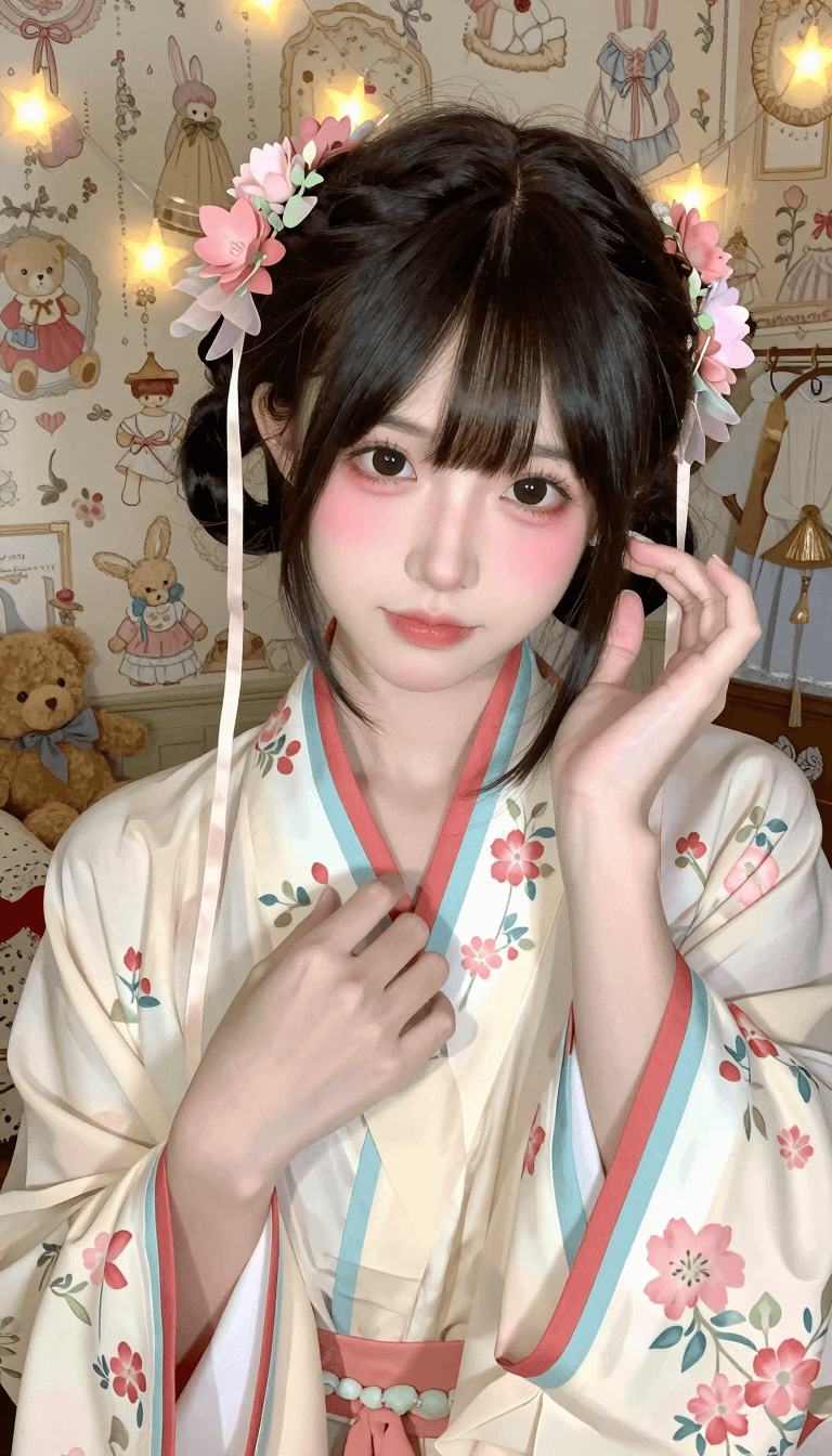 Opheliaai prompt:Generate a hyper-realistic Japanese real-life Cosplay photo, 9:16 vertical compo…