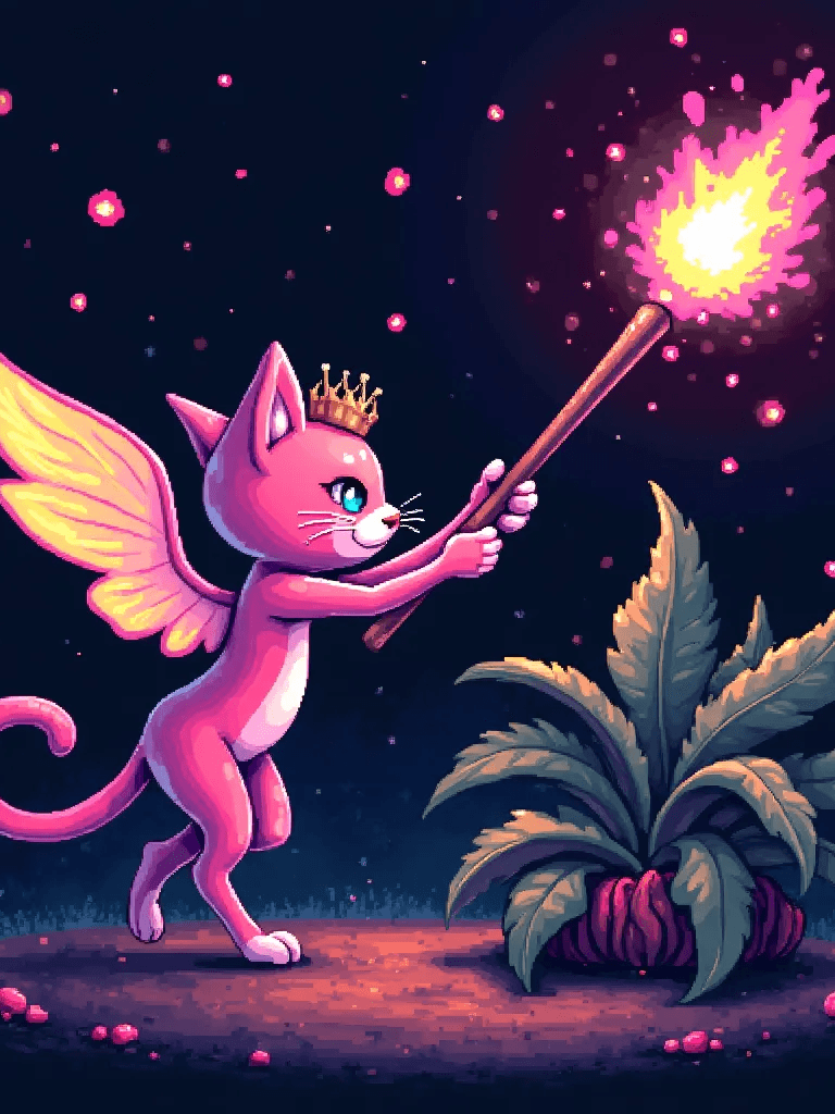 Ophelia trình tạo ảnh AI miễn phí – prompt:style is lite brite art, luminous and colorful designs, pixelated compositions,…